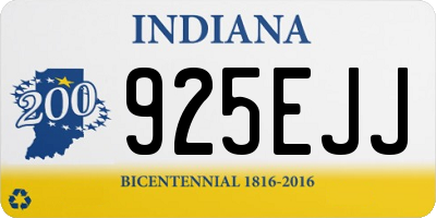 IN license plate 925EJJ