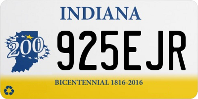 IN license plate 925EJR