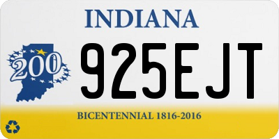 IN license plate 925EJT