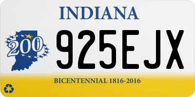 IN license plate 925EJX