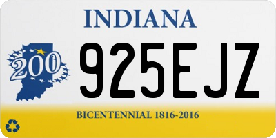 IN license plate 925EJZ