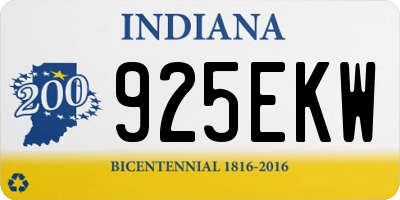 IN license plate 925EKW