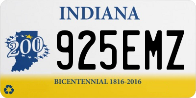 IN license plate 925EMZ