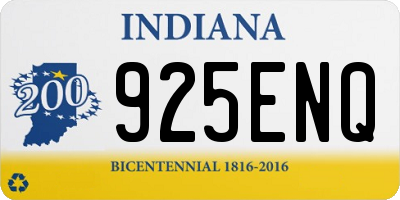 IN license plate 925ENQ