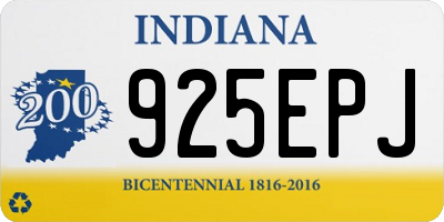 IN license plate 925EPJ