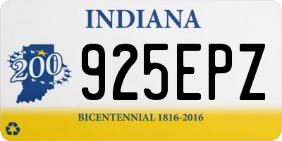 IN license plate 925EPZ