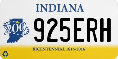 IN license plate 925ERH