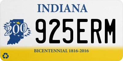 IN license plate 925ERM