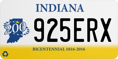 IN license plate 925ERX