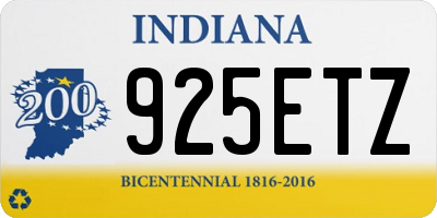 IN license plate 925ETZ
