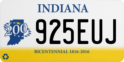 IN license plate 925EUJ