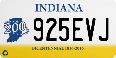 IN license plate 925EVJ
