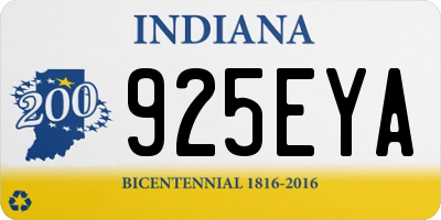 IN license plate 925EYA