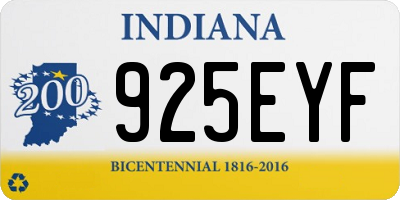 IN license plate 925EYF