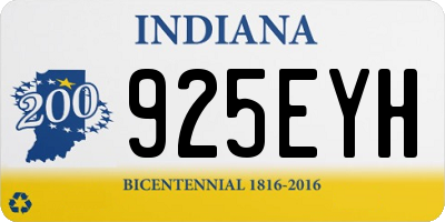 IN license plate 925EYH
