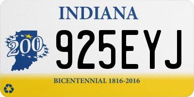 IN license plate 925EYJ