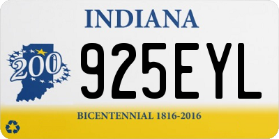 IN license plate 925EYL