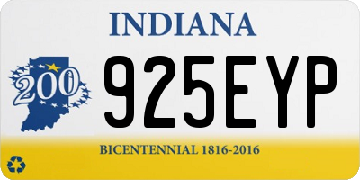 IN license plate 925EYP