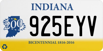 IN license plate 925EYV