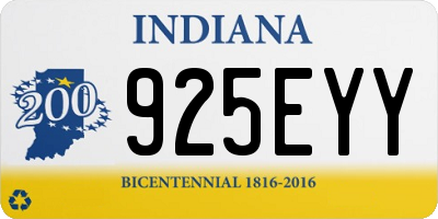 IN license plate 925EYY