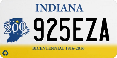 IN license plate 925EZA