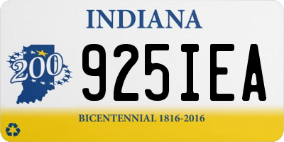 IN license plate 925IEA