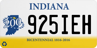 IN license plate 925IEH