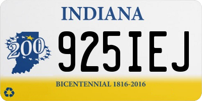 IN license plate 925IEJ