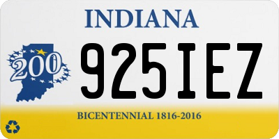 IN license plate 925IEZ