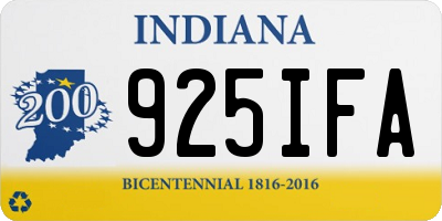 IN license plate 925IFA
