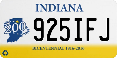 IN license plate 925IFJ