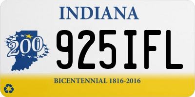 IN license plate 925IFL
