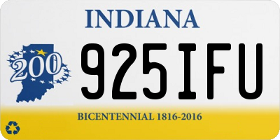 IN license plate 925IFU