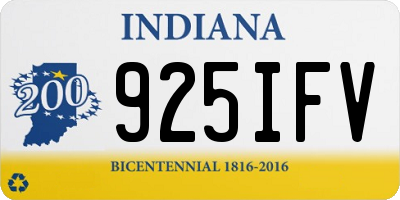 IN license plate 925IFV