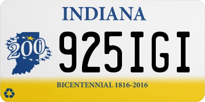 IN license plate 925IGI