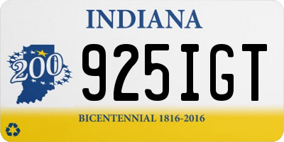 IN license plate 925IGT