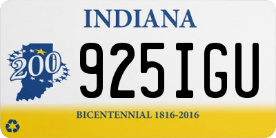 IN license plate 925IGU