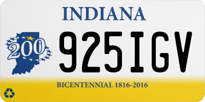 IN license plate 925IGV