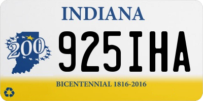 IN license plate 925IHA