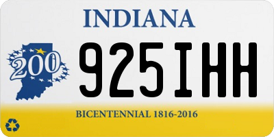 IN license plate 925IHH