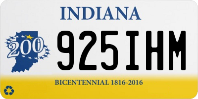 IN license plate 925IHM