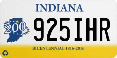 IN license plate 925IHR