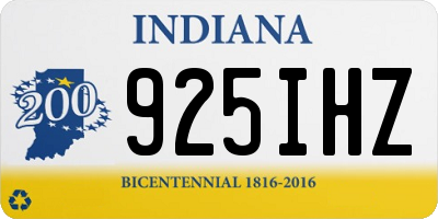 IN license plate 925IHZ