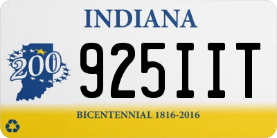 IN license plate 925IIT