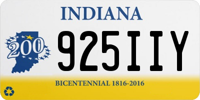 IN license plate 925IIY