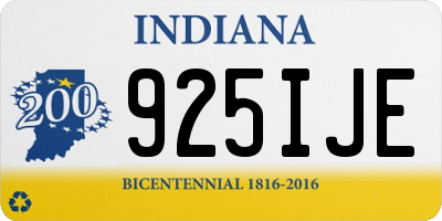 IN license plate 925IJE