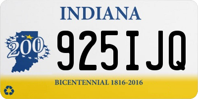 IN license plate 925IJQ