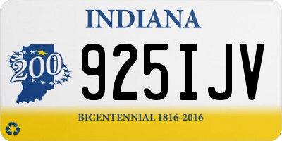 IN license plate 925IJV