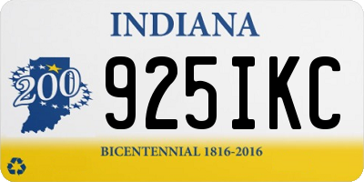 IN license plate 925IKC