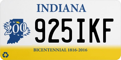 IN license plate 925IKF